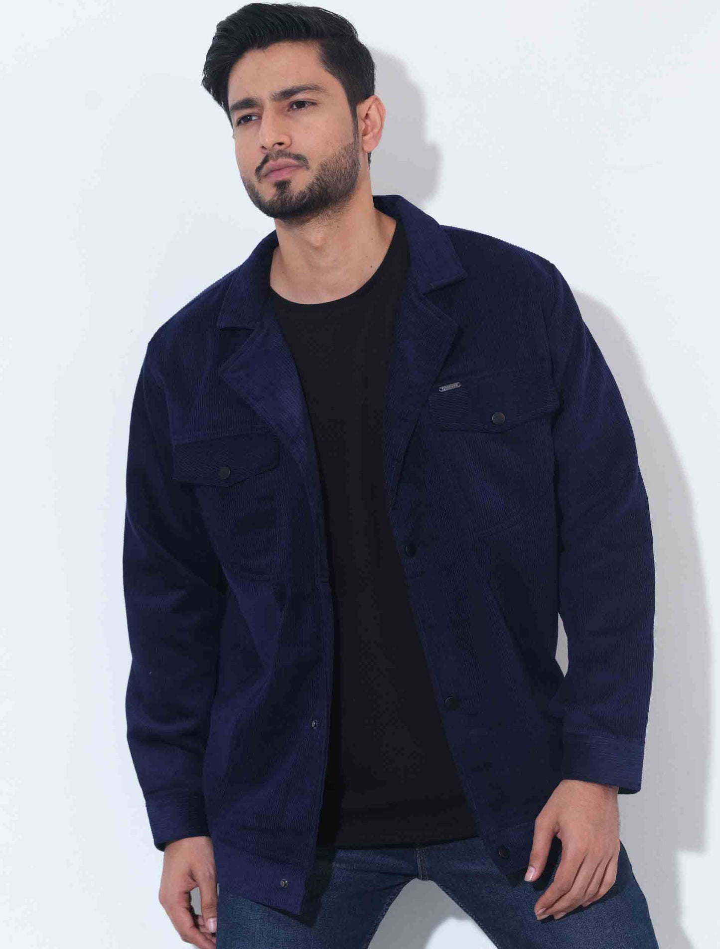 Blue Cord premium double pocket jacket