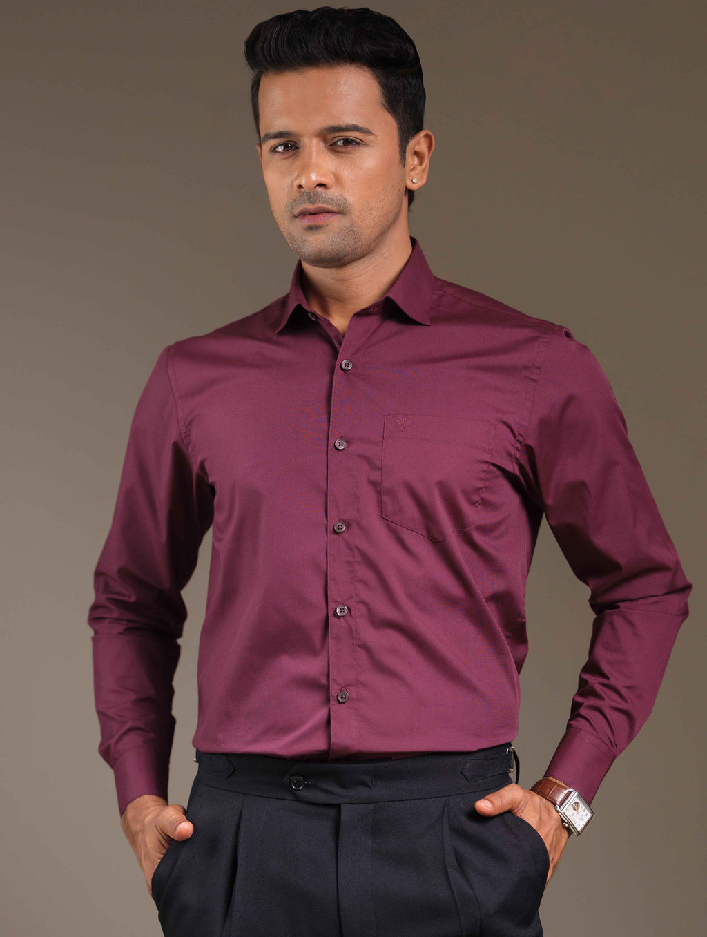 Tyrian Purple Formal Shirt