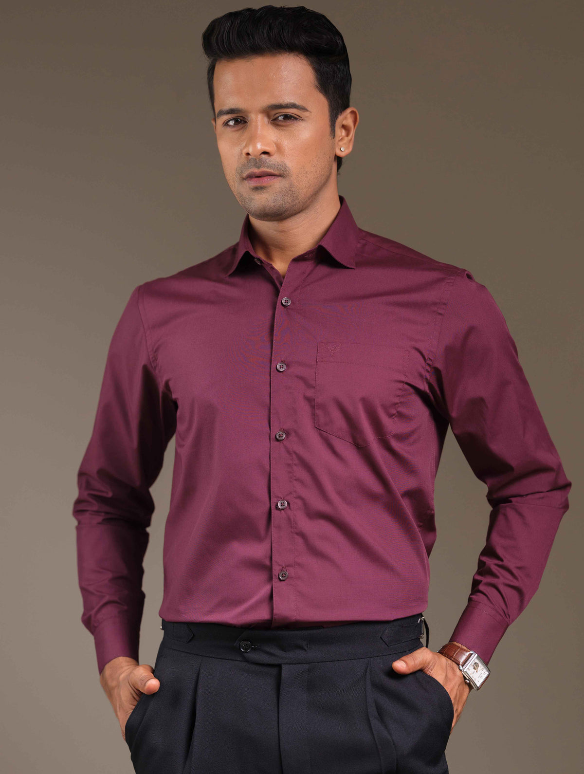 Tyrian Purple Formal Shirt