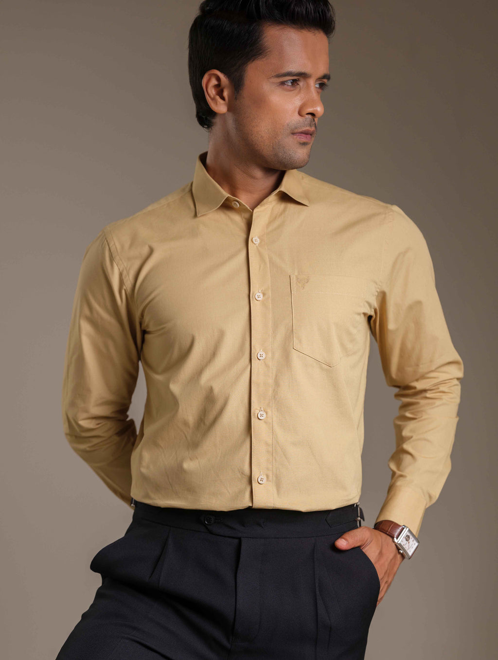 Milky Gold Formal Shirt
