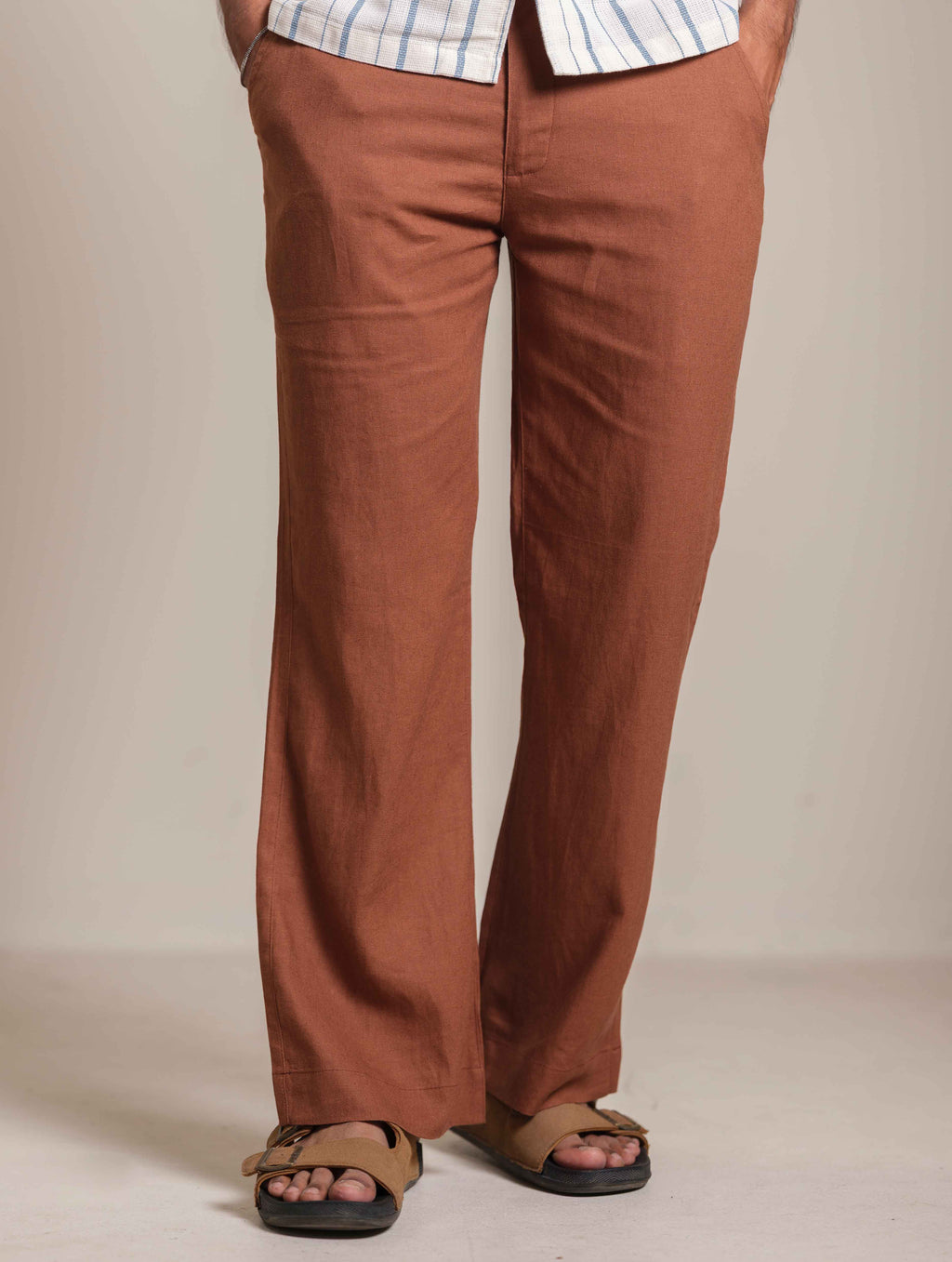 Brunt Orange Baggy Trouser