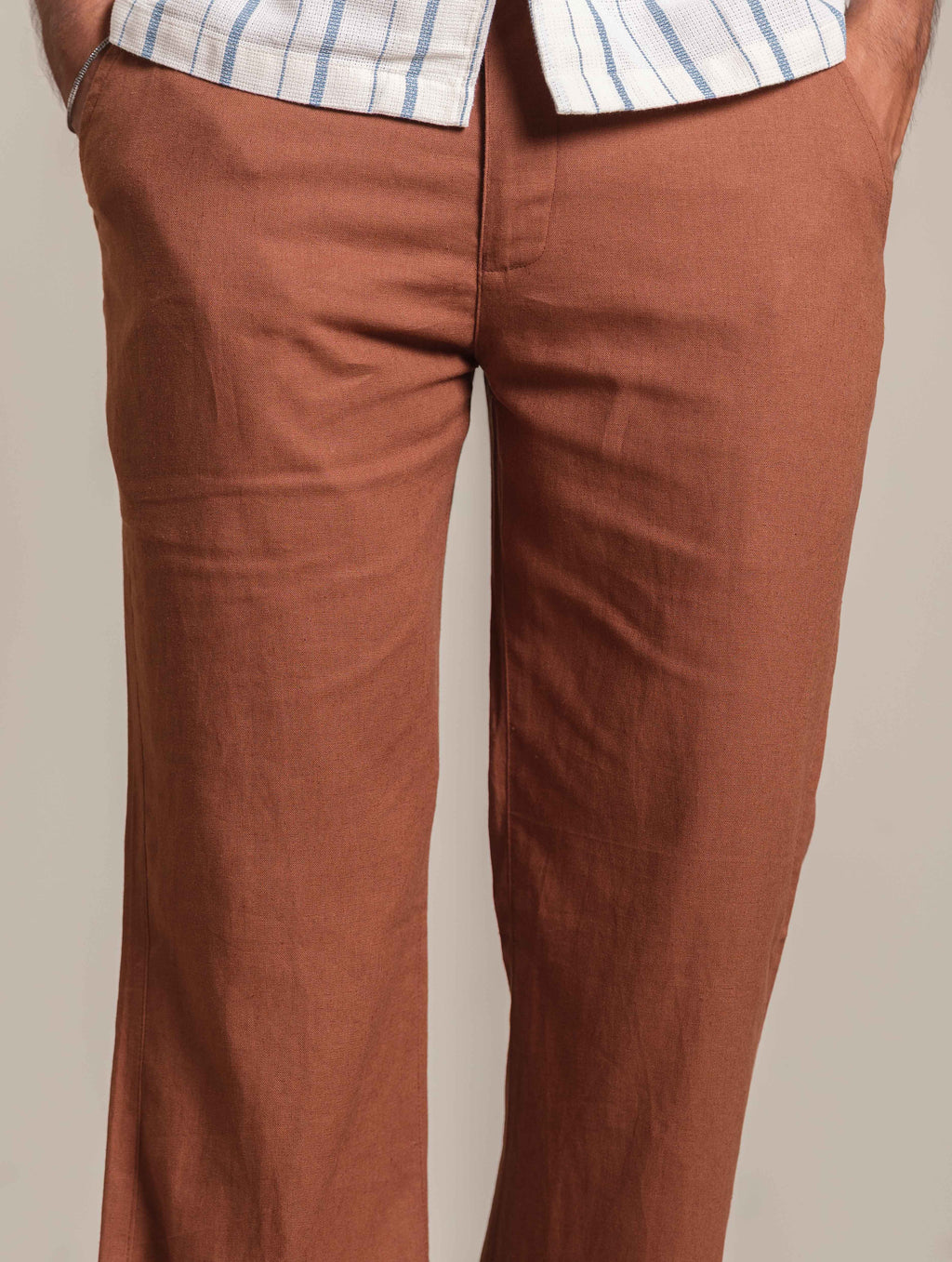 Brunt Orange Baggy Trouser