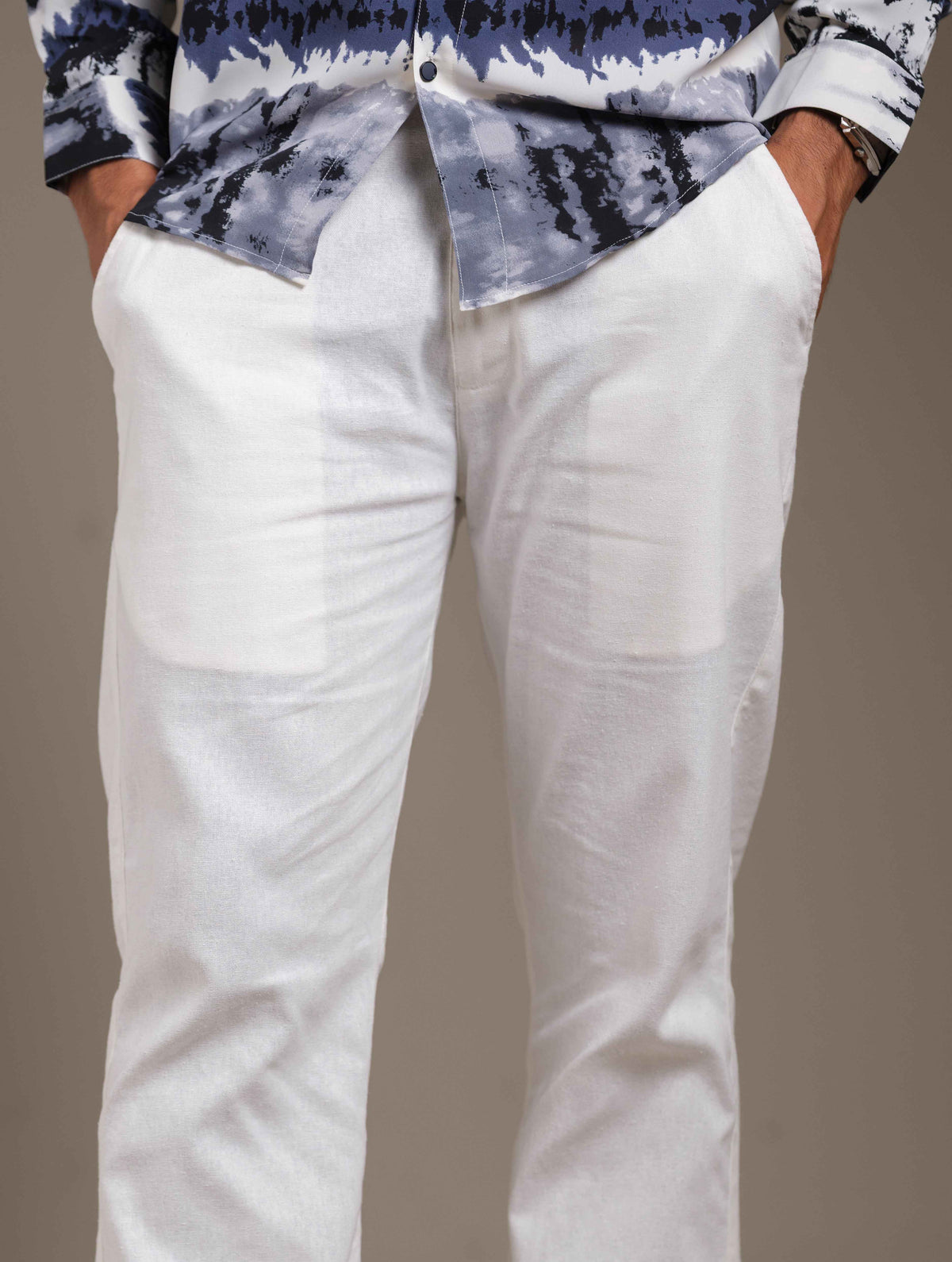 White Baggy Trouser