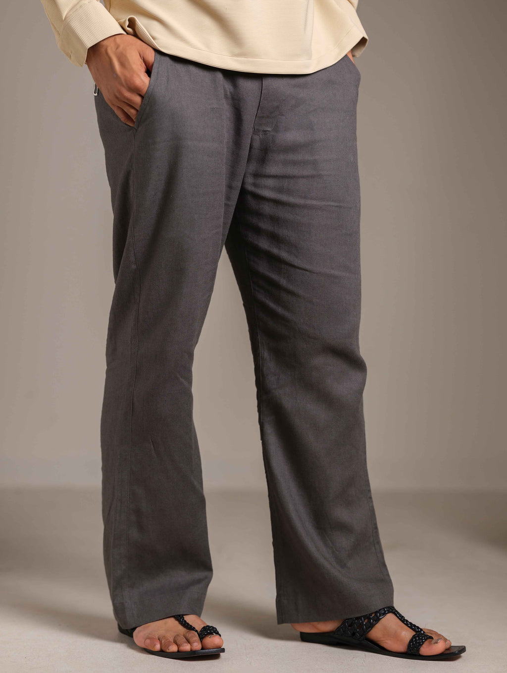 Dark Ash Baggy Trouser