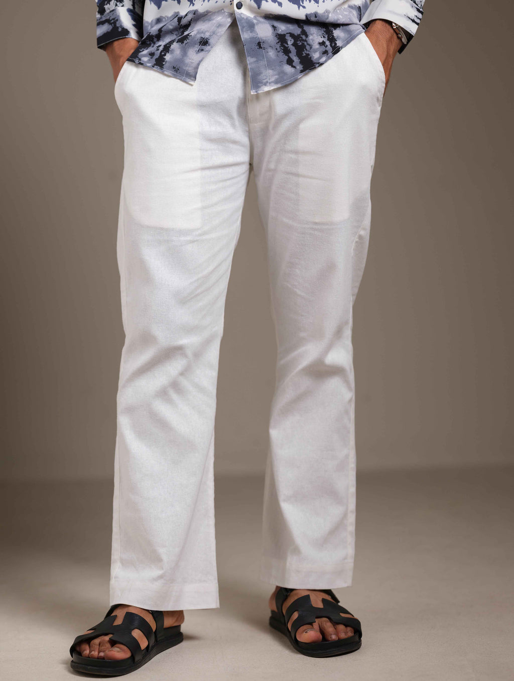 White Baggy Trouser
