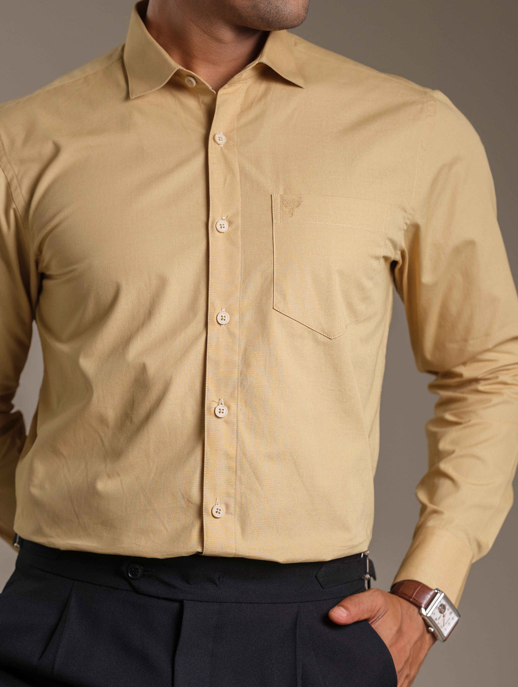 Milky Gold Formal Shirt