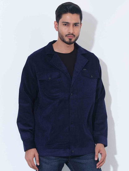 Blue Cord premium double pocket jacket