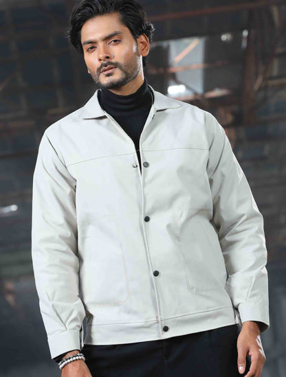 Light ash cashmere fabric premium jacket