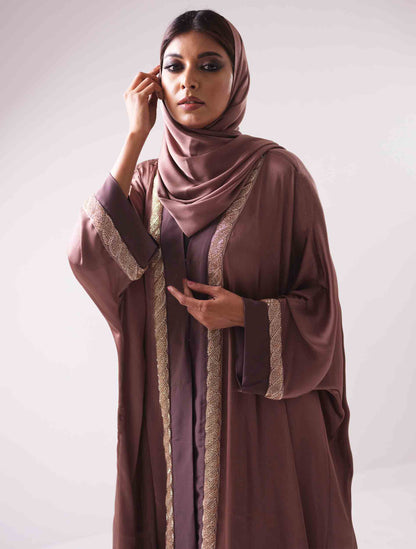 Golden jam contrast Shrug design female dress
