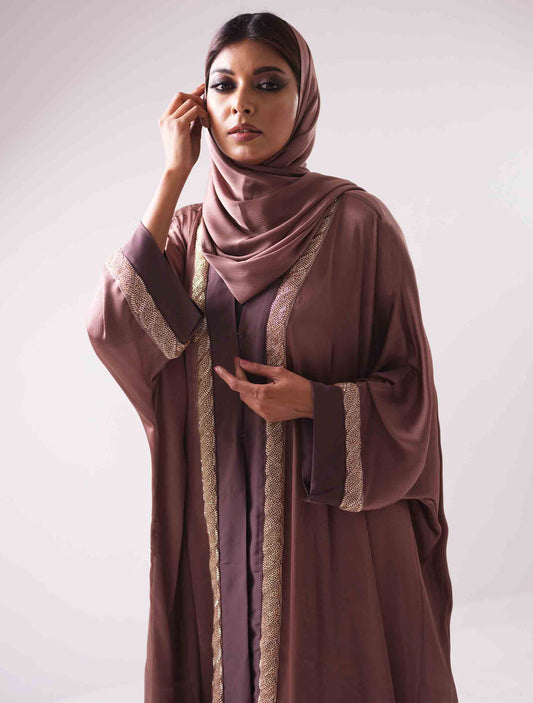 Golden jam contrast Shrug design female dress
