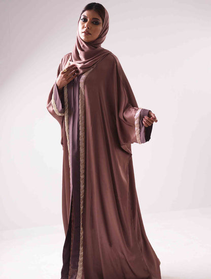 Golden jam contrast Shrug design female dress