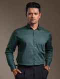 Bottle Green Solid formal shirt