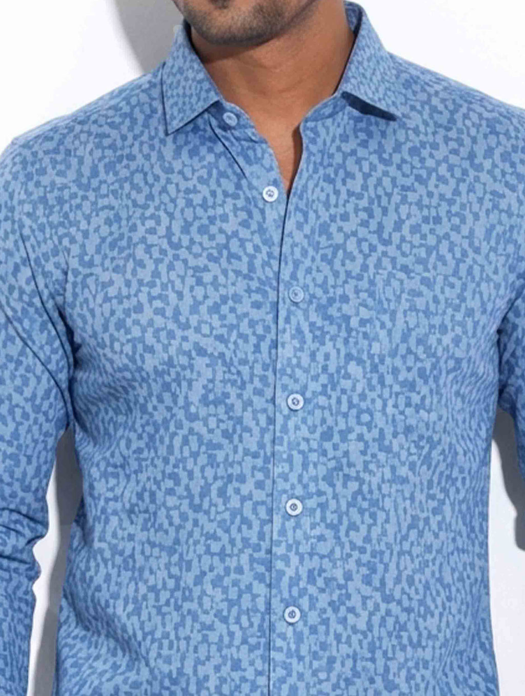 Sky dot formal shirt