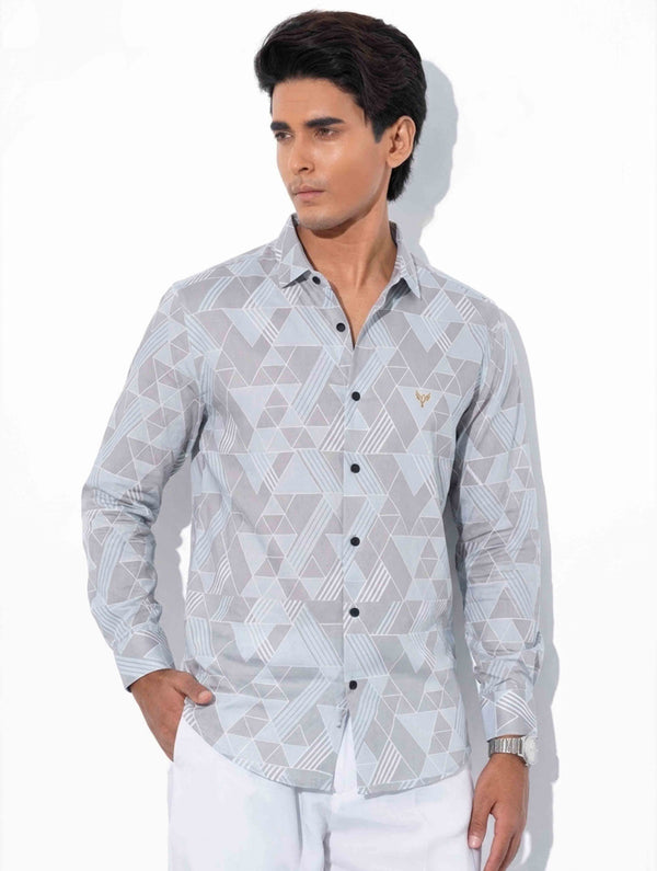 Ash sky Border abstract Printed premium Full sleeve
