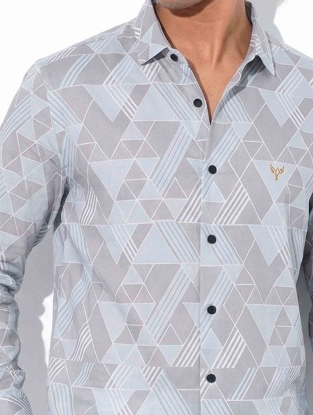 Ash sky Border abstract Printed premium Full sleeve