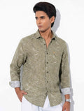 Olive Sankha printed Cotton Full sleeve