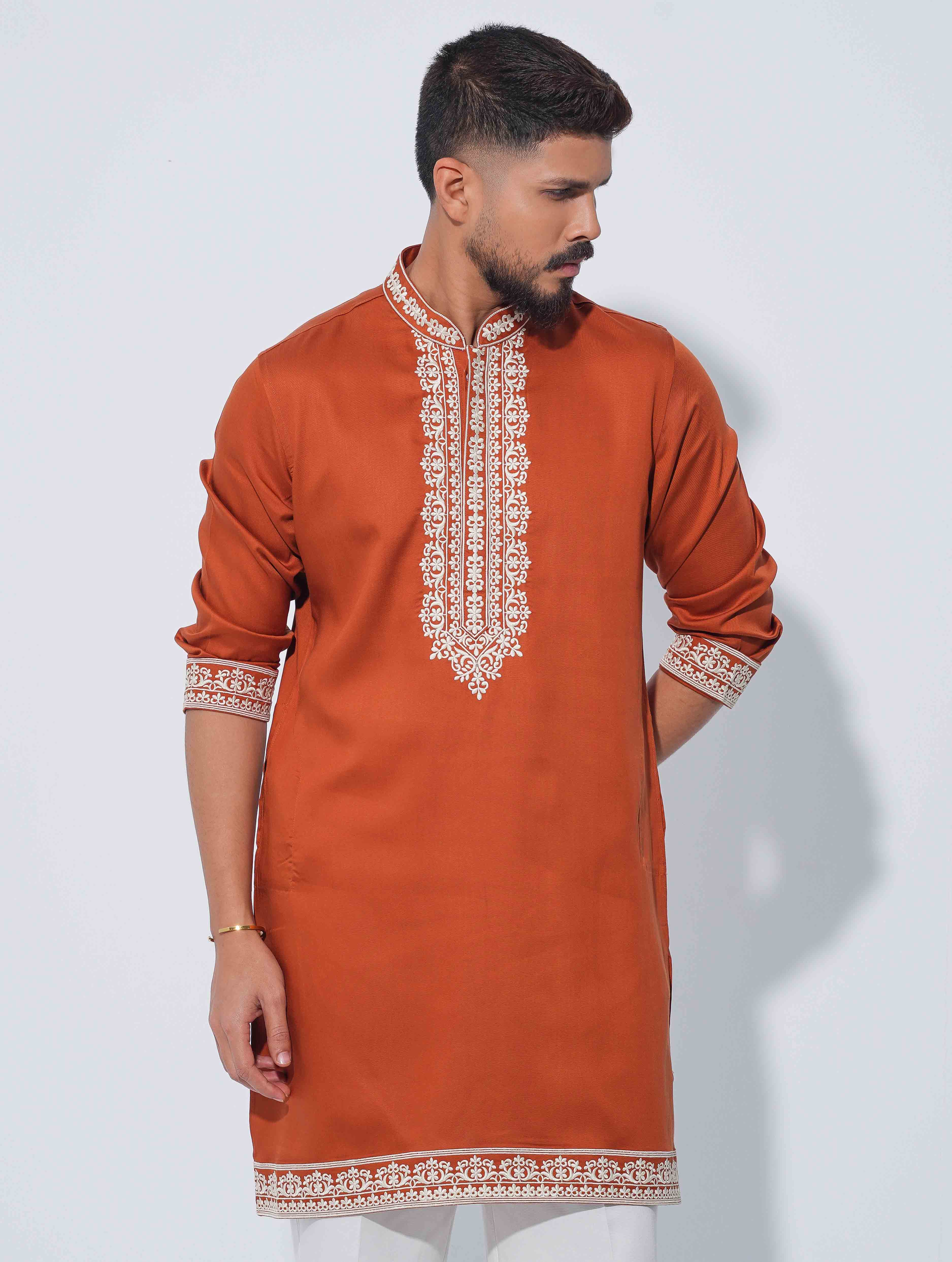 Orange panjabi