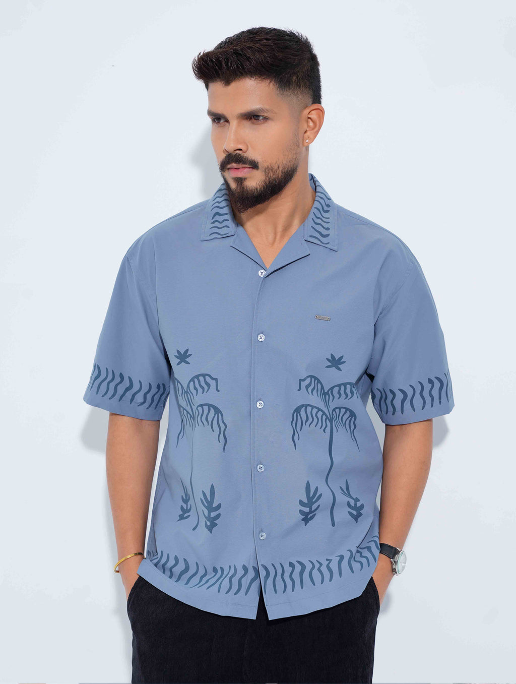 Sky drop shoulder shirt