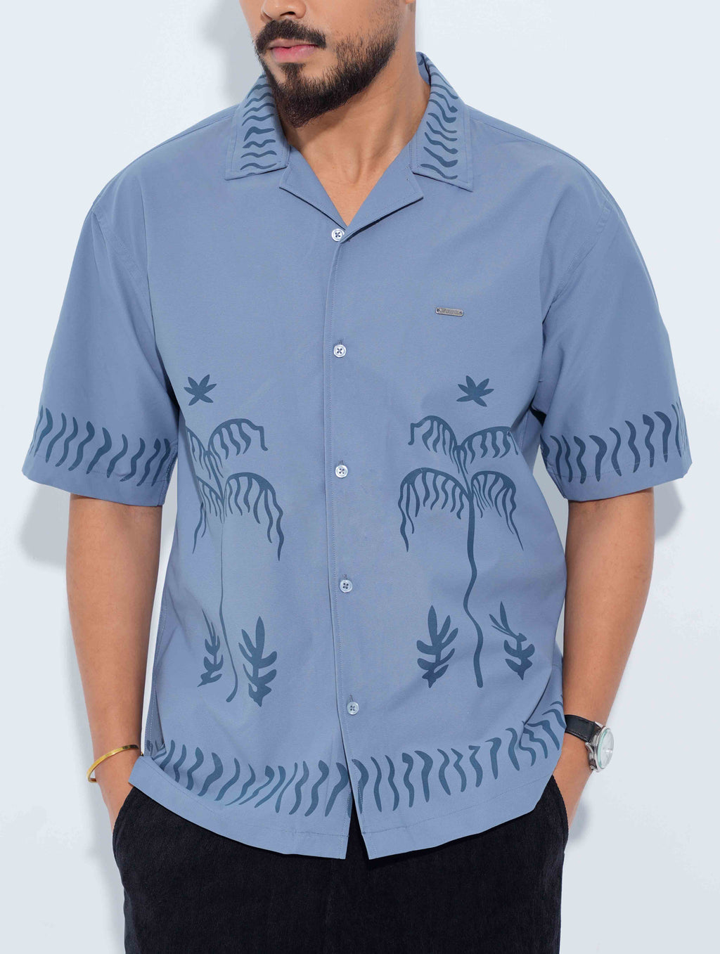 Sky drop shoulder shirt